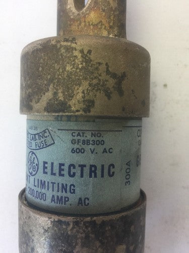 GE GF8B300 CURRENT LIMITING FUSE CLF CLASS J 300AMPS 600VAC 2