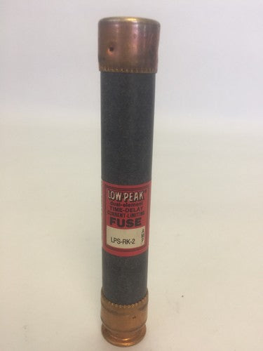BUSSMAN LOW PEAK LPS-RK-2 DUAL ELEMENT TIME DELAY FUSE 2AMP 600VAC (LOT OF 9)0