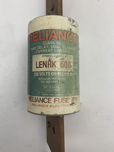Reliance LENRK600 600A 250V Fuse "Lot of 3"1