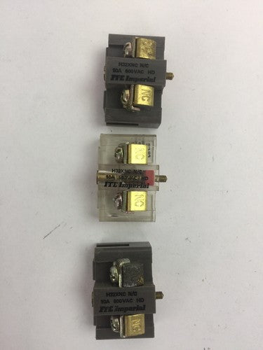 ITE H32XNC CONTACT BLOCK 10A 600VAC (LOT OF 3)0