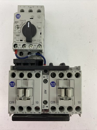 ALLEN BRADLEY REVERSING ECONOMY STARTER (140M-C2E-B16 + 100-C09E*10 COIL 24VDC)0