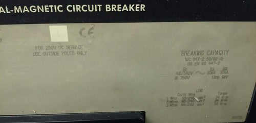 SQUARE D MAL36500 SER.2 CIRCUIT BREAKER TRIP UNIT 3P 500A 600VAC/250VDC 60HZ2