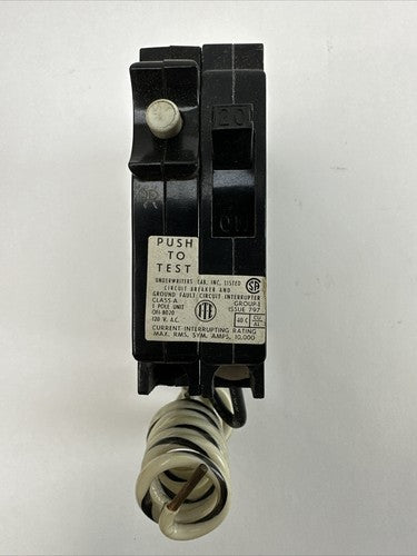 ITE QFI-B020 GROUND FAULT INTERRUPTER EQ-P 1POLE PLUG IN 20AMP 120VAC CLASS A0