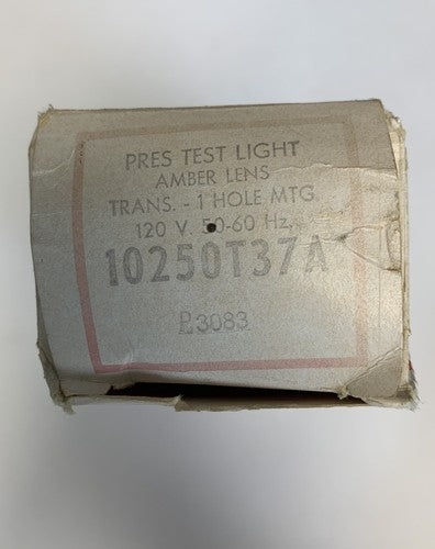 Cutler-Hammer Pres Test Light Amber Lens Trans.-1 Hole MTG. 10250T37A0