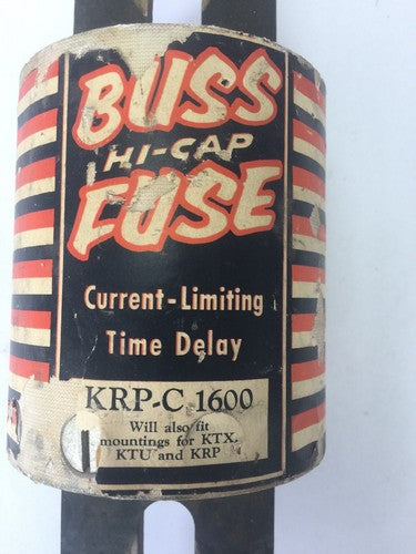 BUSS KRP-C 1600 HI-CAP FUSE CURRENT-LIMITING TIME DELAY 600 VAC 1600 AMP1