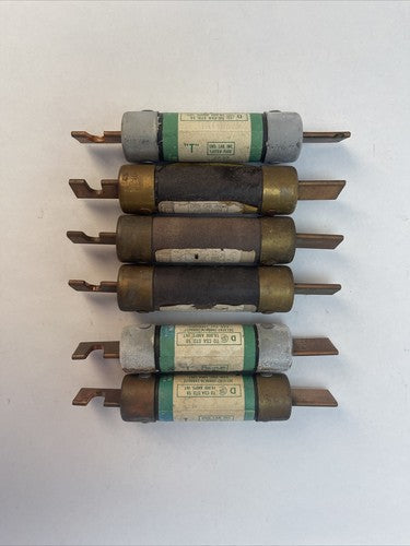 ECONOMY ECN90 DUAL ELEMENT TIME DELAY CLASS K9 FUSE 90AMP 250VAC (LOT OF 6) 3
