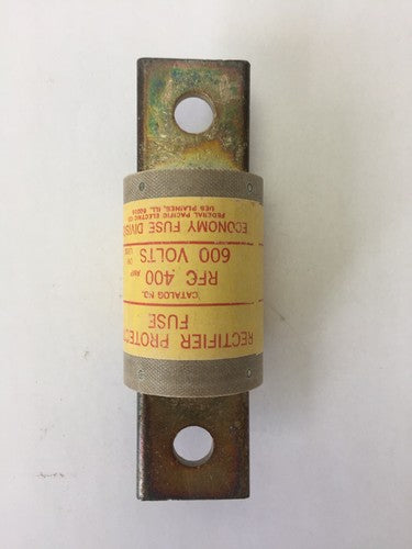 ECONOMY FUSE RFC 400 RECTIFIER PROTECTOR FUSE 400A 600V FEDERAL PACIFIC ELECTRIC3