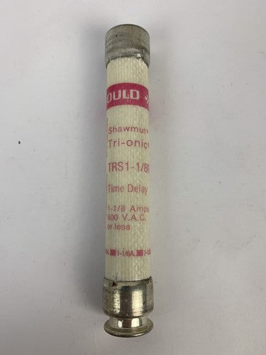 Gould Shawmut Tri-Onic TRS1-1/8R Time Delay 1 1/8A 600V Fuse "Lot of 10"1