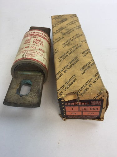ECONOMY LCL650 ECONOLIM CURRENT LIMITING FUSE 650AMP 600VAC CLASS L0
