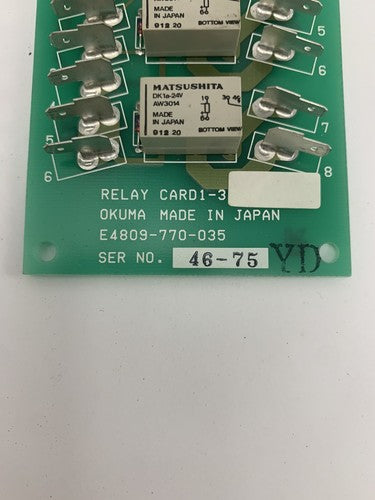 Okuma E4809-770-035 Relay Card 1-31