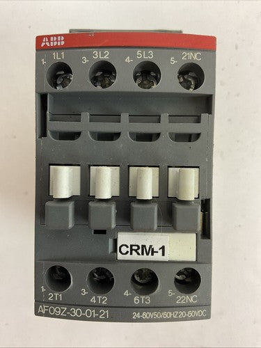 ABB AF09Z-30-01-21 CONTACTOR 600VAC 25A 3PH 7.5HP 24-60V 50/60HZ 20-60VDC0