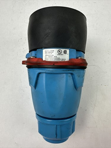 MELTRIC DS30 30A 480VAC 15HP TYPE 3R 33-38043-974 SWITCH RATED INLET/PLUG0