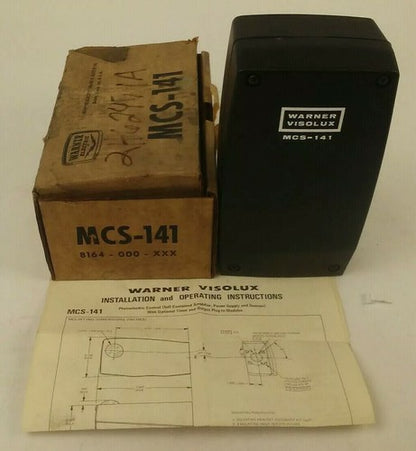 WARNER ELECTRIC MCS-141 PHOTOSCANNER PHOTOELECTRIC CONTROL 8164-000-XXX0