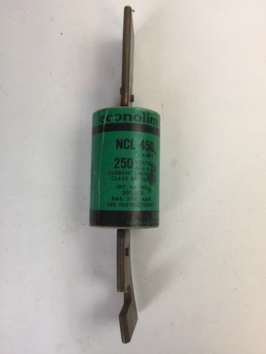 ECONOMY NCLR 450 CURRENT LIMITING CLASS RK1 FUSE 450AMP 250VAC2