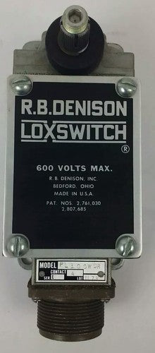 R.B.DENISON PL300WDR2M4, SERIES D,LOX-SWITCH LIMIT SWITCH,600V,NEW SURPLUS,PL3003
