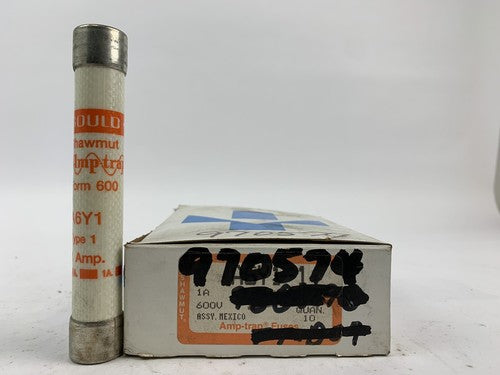 Gould Shawmut Amp-trap A6Y1 Type 1 1A 600VAC Fuse "Lot of 10"0