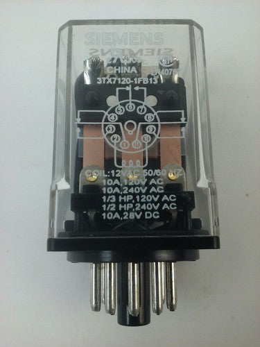 SIEMENS 3TX7120-1FB13 PLUG IN  10A@120V, 10A@240V, 1/3HP@120V, 1/2HP@240V, 28VDC0