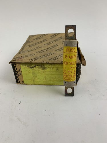 Economy Fuse RFC45 45A 600V Type-RF Fuse "Lot of 10"0