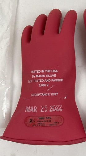 MAGID ARC RUBBER INSULATING GLOVES DPL LINEPRO 9 1/2 ANSI/ASTM D 120 1000VAC4