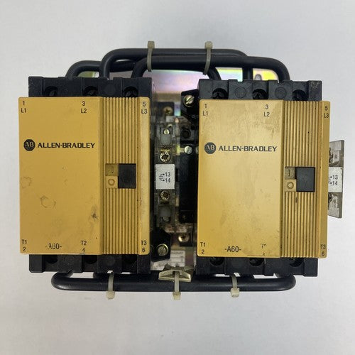 ALLEN BRADLEY 104-A60ND3 REVERSING CONTACTOR SER C 60AMP 600VAC 3PHASE 50HP0