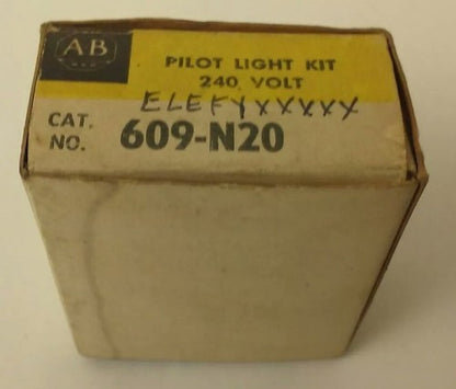 ALLEN BRADLEY 609-N20 SERIES E, PILOT LIGHT KIT, 240V, B2A(NE51H) LAMP4