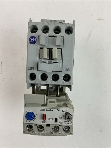 ALLEN BRADLEY STARTER 100-C09Z*10 CONTACTOR COIL 24VDC 193-EA1EB SER B 1.6-5.0A0
