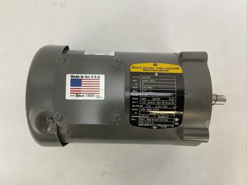 BALDOR RELIANCE VM3538 INDUSTRIAL MOTOR 0.5HP 230/460V 2/1AMP 1725RPM3