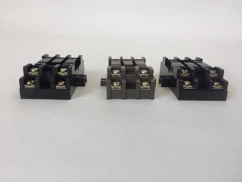 GOULD SL711 SOCKET RELAY BASE 10A 300V (LOT OF 3)1