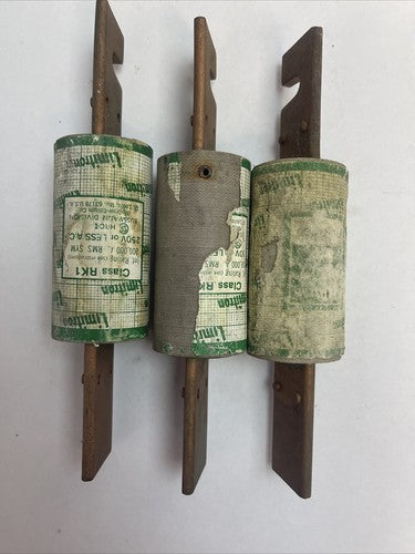 BUSSMANN KTN-R200 LIMITRON FAST-ACTING CLASS RK1 FUSE 200AMP 250VAC (LOT OF 3)4