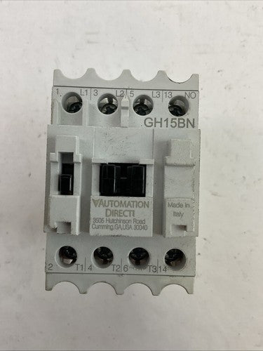 AUTOMATIONDIRECT GH15BN-3-10A CONTACTOR 600VAC 20A 3PH 7.5HP COIL 110-120V1