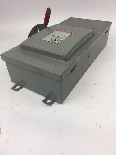 WESTINGHOUSE JHU361 HEAVY DUTY SAFETY SWITCH 600 VAC 480 VAC 240 VAC 30 AMP3