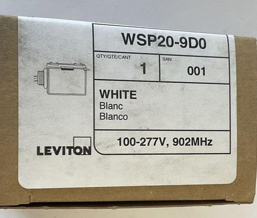 LEVITON WSP20-9D0 100/277V 902MHZ 20A RELAY POWER PACK WIRELESS SWITCH1
