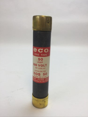 FEDERAL PACIFIC ELECTRIC ECONOMY EOS50 ECO ONE TIME FUSE 50AMP 600VAC(BOX OF 10)1