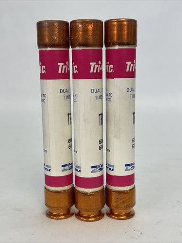 FERRAZ SHAWMUT TRS4R TRI-ONIC TIME DELAY FUSE 600V AC/DC 4AMP (LOT OF 3)4