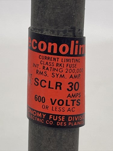 ECONOMY ECONOLIM SCLR30 CURRENT LIMITING CLASS RK1 FUSE 600VAC 30AMP (LOT OF 10)2