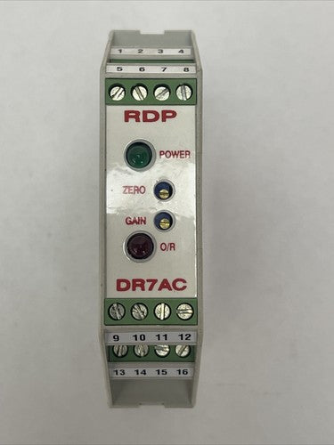 RDP ELECTRONICS DR7AC TRANSDUCER AMPLIFIER 9-36VDC 3VA0