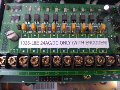 ALLEN BRADLEY 1336F-BRF20-AA-EN-GMS5-L8E AC DRIVE 480V 3PH W/ 1336-GMS5 SER. A3