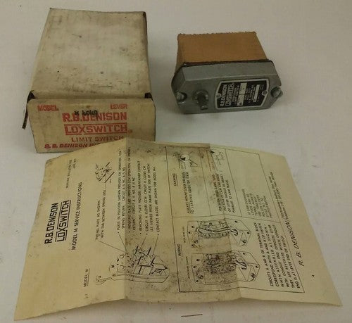 R.B.DENISON M4040 SERIES D PRECISON LIMIT SWITCH, NEMA B600, 600V, 30A, MODEL M0