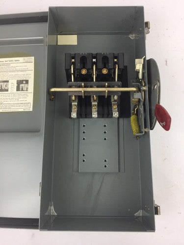 WESTINGHOUSE JHU361 HEAVY DUTY SAFETY SWITCH 600 VAC 480 VAC 240 VAC 30 AMP6