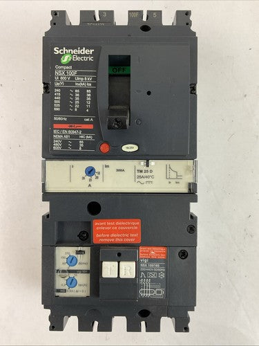 SCHNEIDER NSX 100-160-250 F/N/H/NA CIRCUIT BREAKER NSX 100F 600VAC0