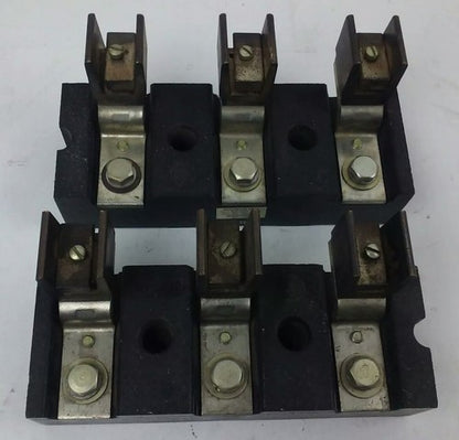 ALLEN BRADLEY 1491-N423 FUSE BLOCK,200AMP, 250 OR 600V, 3P,W/ X-123968, 1491N4233