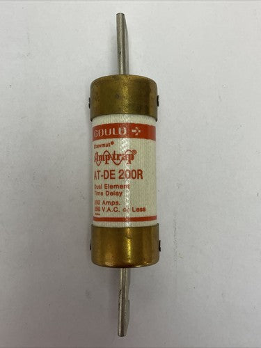 GOULD SHAWMUT AT-DE 200R AMP-TRAP DUAL ELEMENT CLASS RK5 FUSE 250VAC 200AMP0