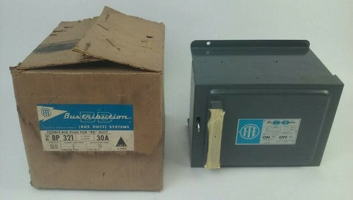 ITE BULLDOG BP321 FUSIBLE BUS PLUG BD DUCT 3PH 240V 30A 7.5HP0