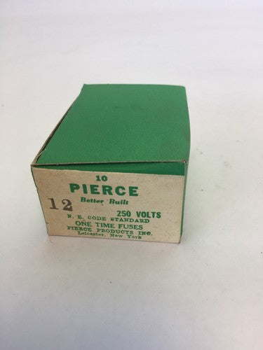 PIERCE ONE-TIME FUSE 12AMP 250V (BOX OF 10)0