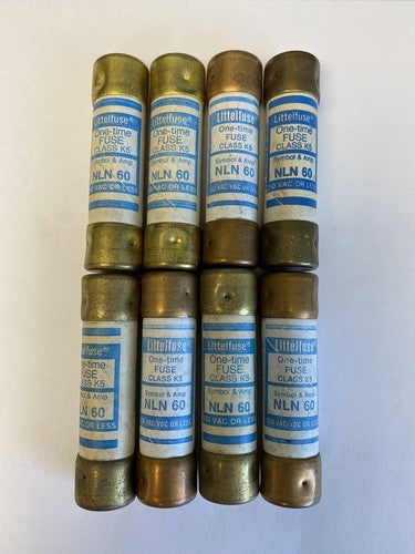 Littelfuse NLN60 60A 250V Fuse "Lot of 8"0