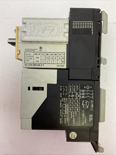 ALLEN BRADLEY STARTER 190-A40 SER B COIL 120V 190-P250 SER A 190-A11-11 SER A3