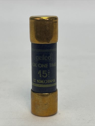 CEFCO 10KOTN15 10K ONE TIME  CLASS H FUSE 15AMP 250V (LOT OF 10)1