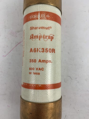 Gould Shwmut Amp-trap A6K350R 350A 600V Fuse1
