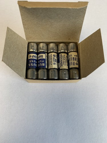 Bussmann BAF6 6A 250V Fuse "Lot of 10"1