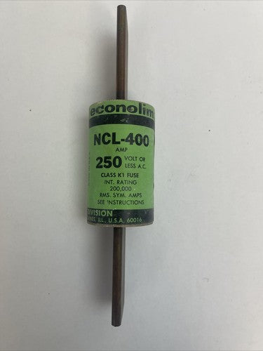 ECONOLIM NCL400 CLASS K1 FUSE 250VAC 400AMP0